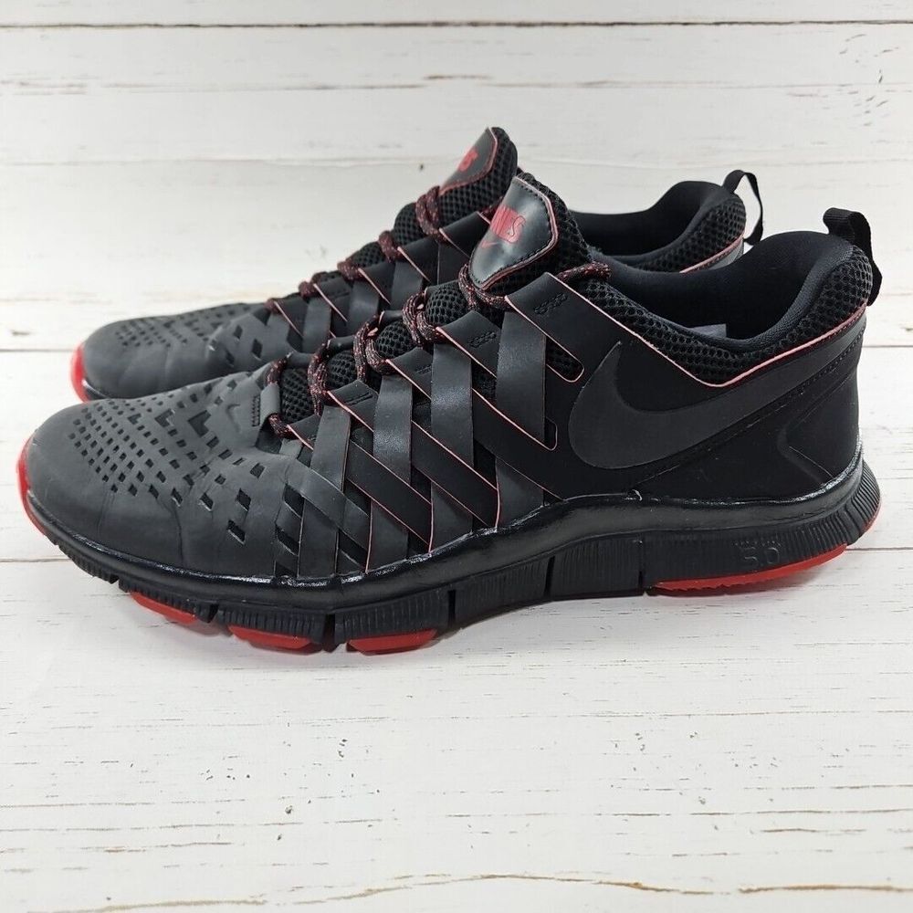 Nike Free Trainer 5.0 Jon Bones Jones UFC Black Red Size 14 Sample 623488-006‎